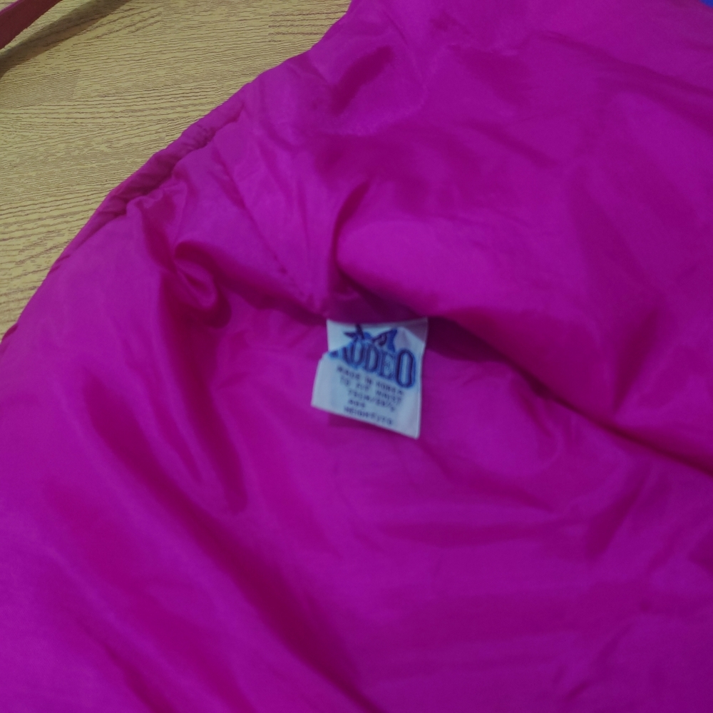 Vintage Rodeo Ski Dungarees Padded Pink Zip Up Women's Small - Picture 4 of 12